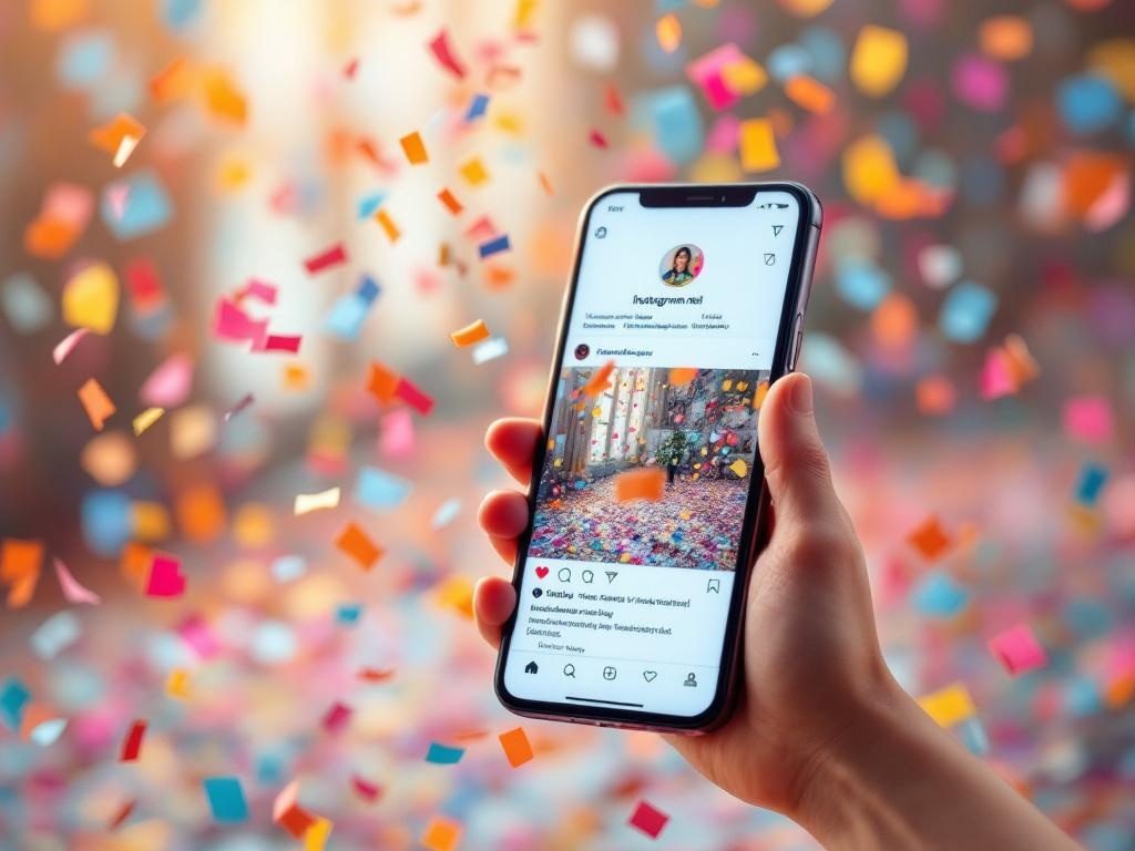 バズったInstagramリール動画を祝う様子